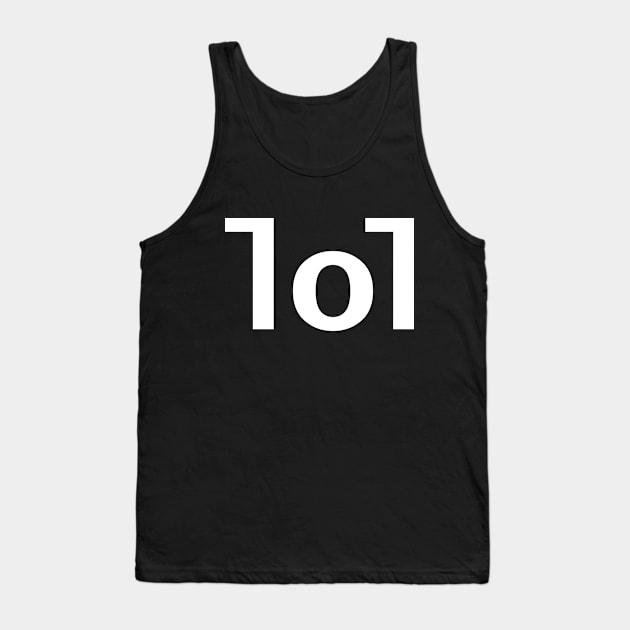 Lol Minimal White Text Typography Tank Top by ellenhenryart